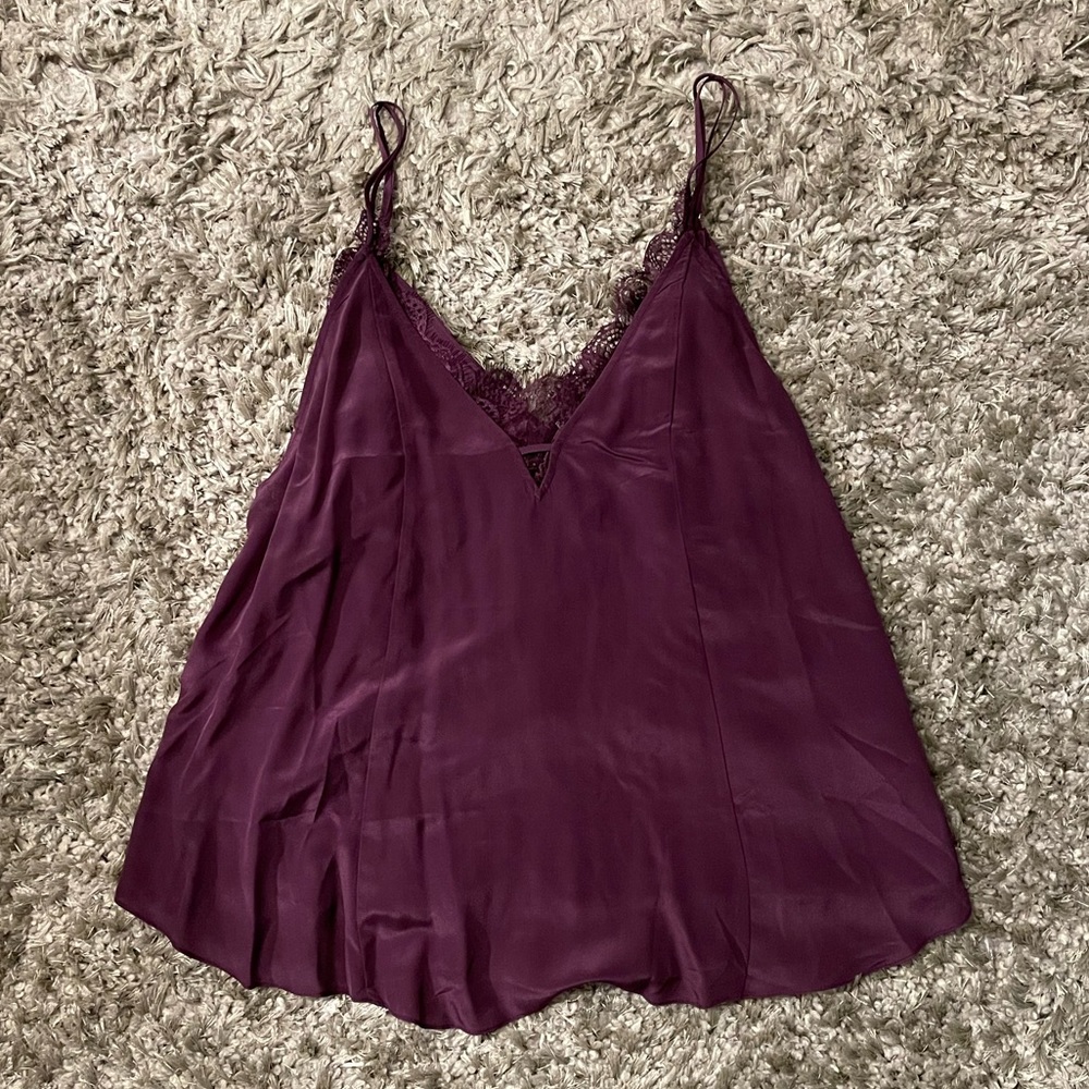 NWT Free People Satin Cami w Lace Bralette